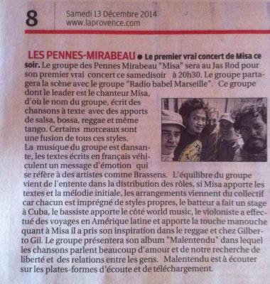 Article la provence